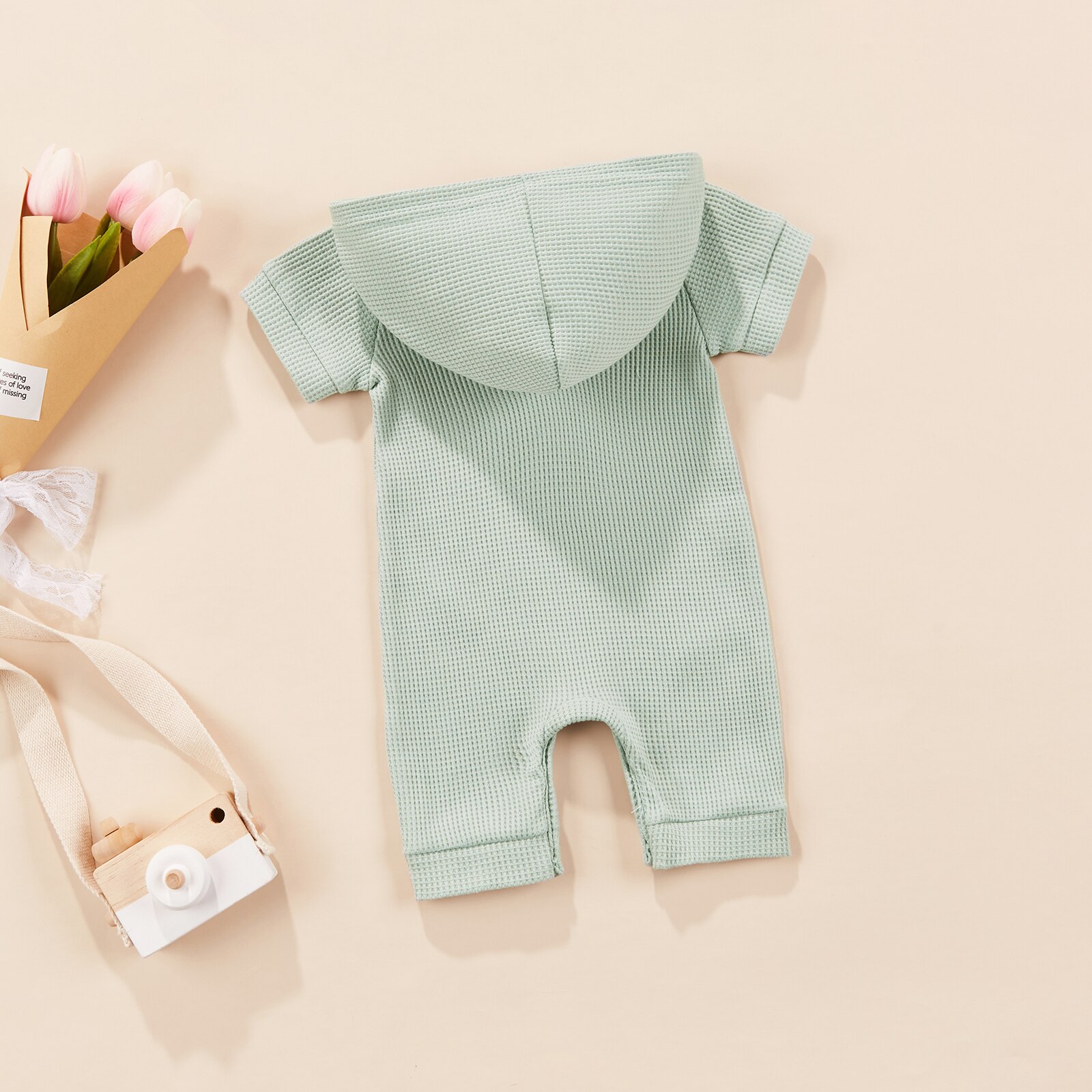 Baby 0-24m neugeborenen-Baby-Overall, kurzärmelig, mit kapuze, sommerkleidung für kleinkinder, jungen, kostümich  d01