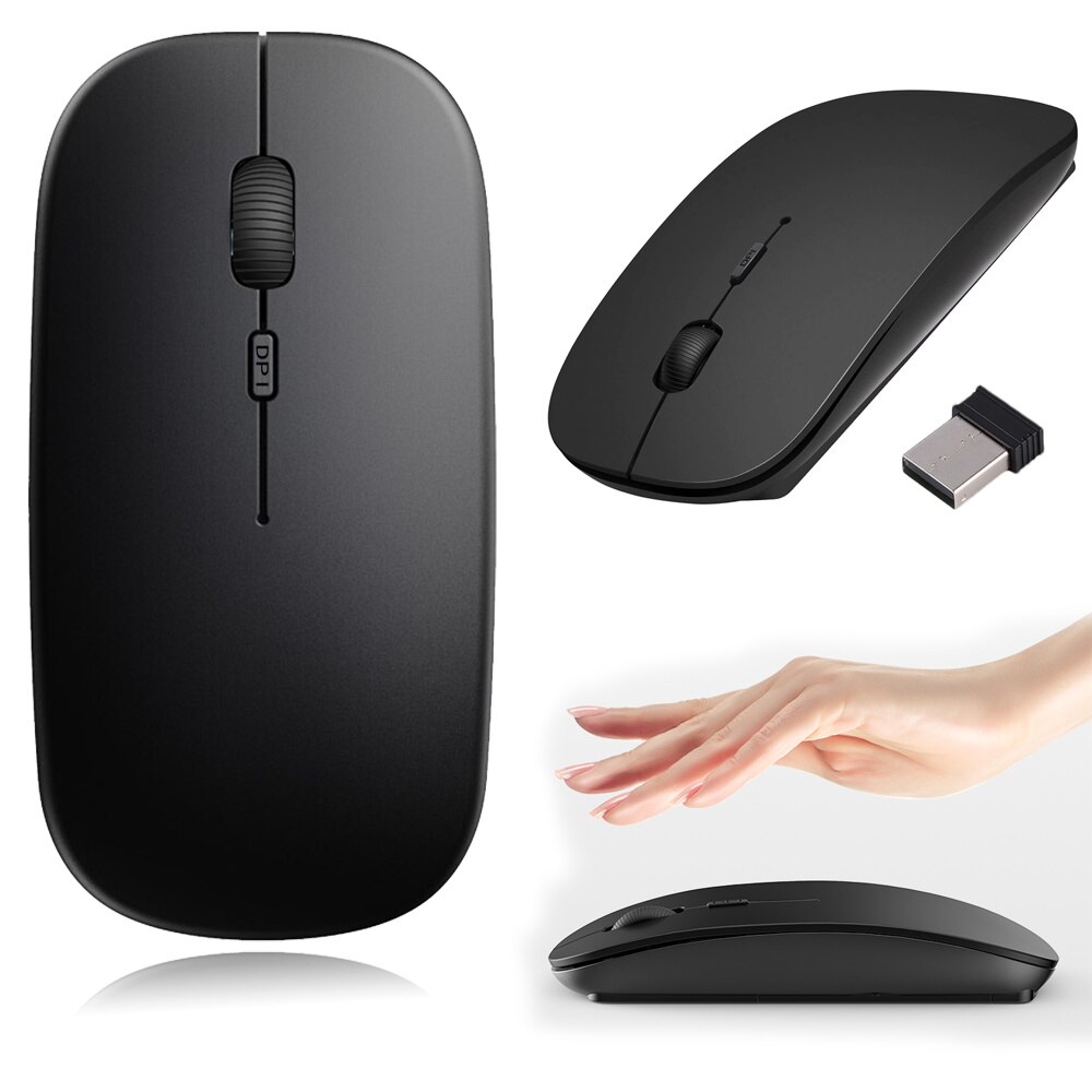 Universelle kabellose bluetooth-rgb-computermaus, geräuschlose maus, led-hintergrundbeleuchtung, ergonomische gaming-maus für laptops