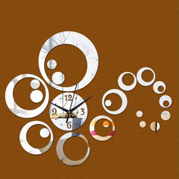 Retail DIY Digital Wall Clock Modern 3D Decorative Wall Decor Living Room House: Default Title