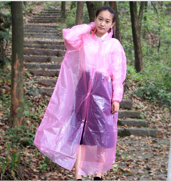 Children Disposable Raincoat Thickened Collar Loose Sleeve Outdoor Raincoat The Same Style For Mother And Child: Giallo