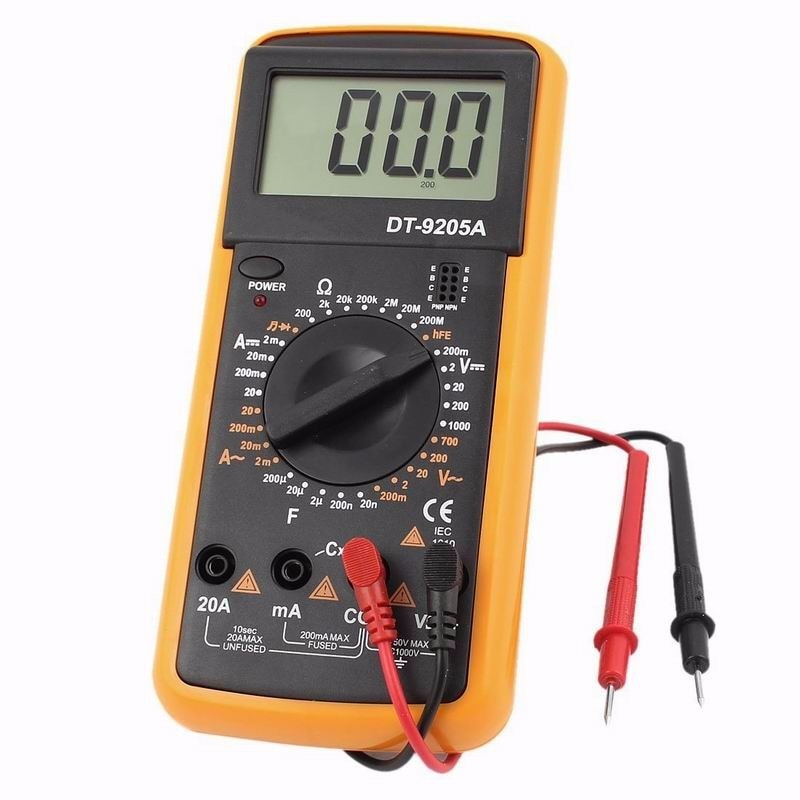 DT9205A AC/DC Professionele Elektrische LCD Display Handheld Tester Meter Digitale Multimeter Multimetro Ampèremeter