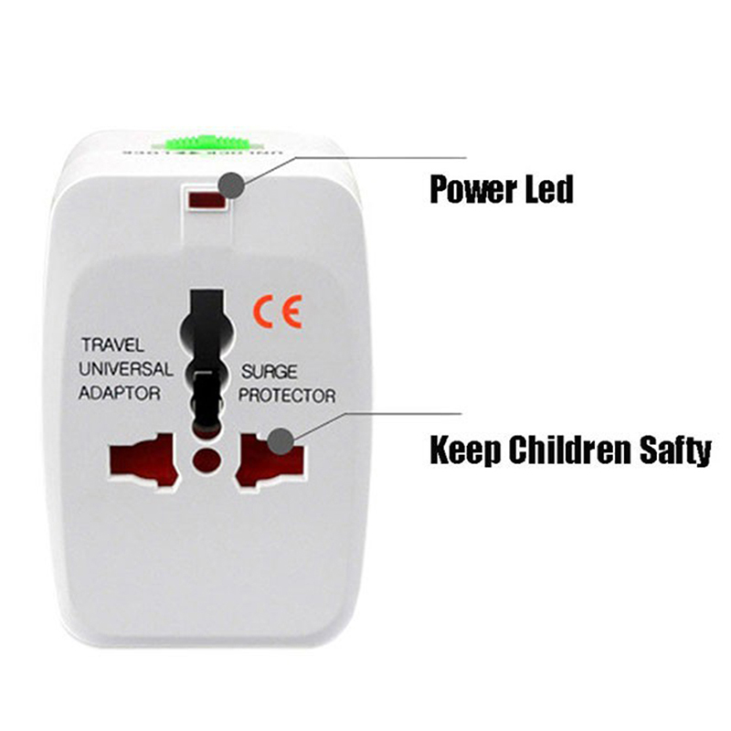 Multi-Function Travel Adapter Global Universal Power Plug With Port Charger Converter EU UK US AU Plug Travel Adapter