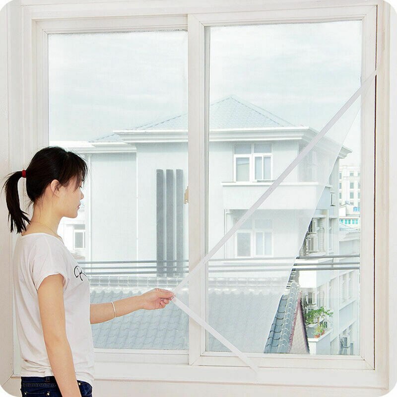 Magnetic Window Mesh Door Curtain Snap Net Guard Mosquito Fly Bug Insect Screen Door & Window Screens@11