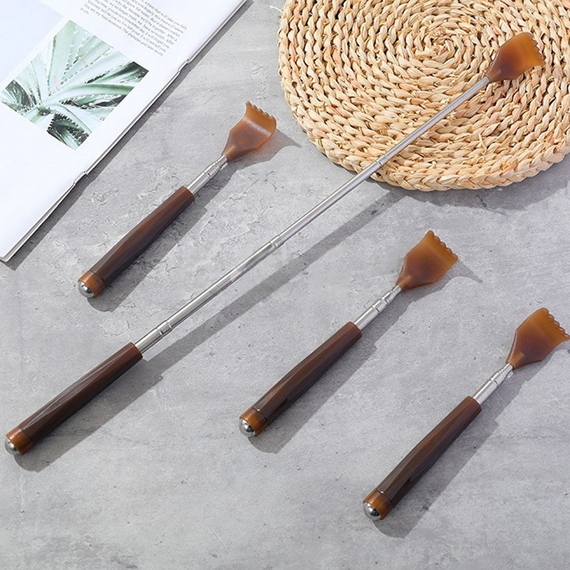 Uitschuifbare magnetische bal Hackle-rugkrabber met magneet Telescopisch krabben Backscratcher Massager Body Back Scraper