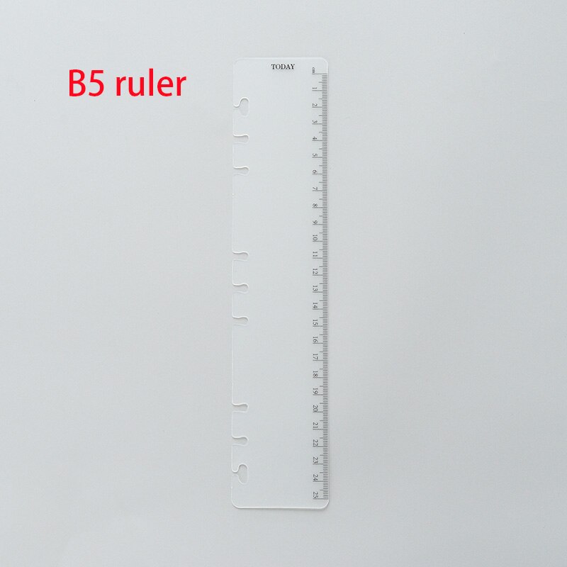 4Pcs 112 Gaten Reparatie Losse Blad Papier Sticker, Bindmiddel Gat Ringen Reparatie Stickers. Herstellen Gat: B5 ruler