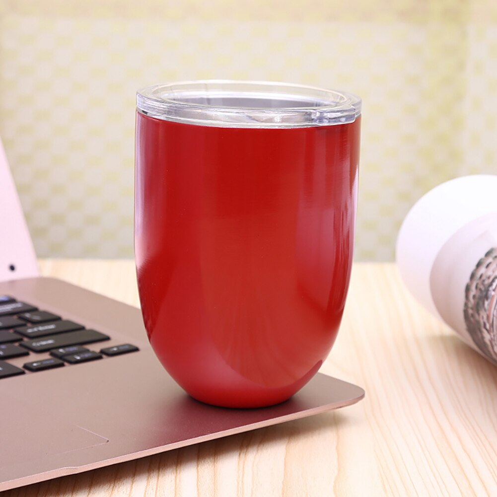 10oz udendørs picnic camping kaffekopper med låg rustfrit stål stammeløs ubrydelig mælkeøl drikke drikke kop tekopper drinkware