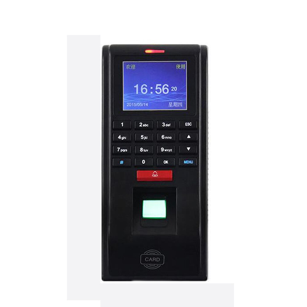 TFT Screen Linux System Standalone IC Card Reader TCP/IP Communication Fingerprint Access Control System
