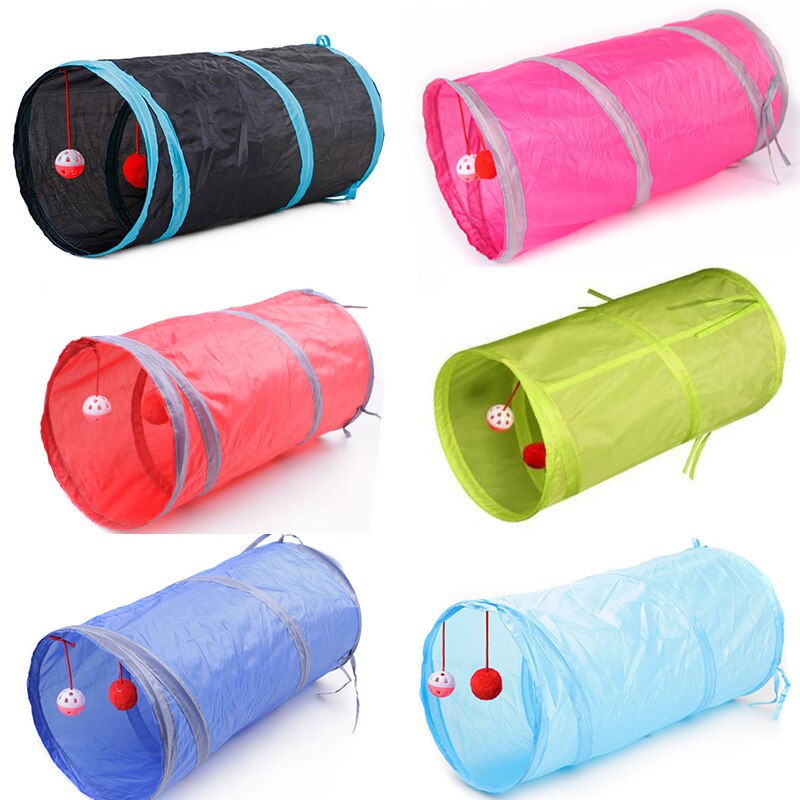 Pet Tunnel Game Cat Color Camouflage Tunnel Funny Cat Long Tunnel Kitten Play Toy Foldable Big Cat Toys Game Tunnel 50x25cm