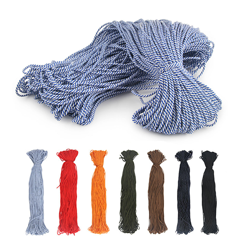 Paracord-cuerda trenzada para paraguas Paracord, brazalete de cordón trenzado de 2mm para acampada, 100m