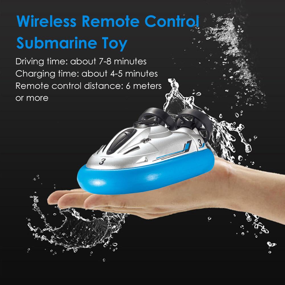 Mini RC Hovercraft Remote Control Model Jet Boat Radio R/C Turbo Motor Classic Electric Speedboat Boy Toy
