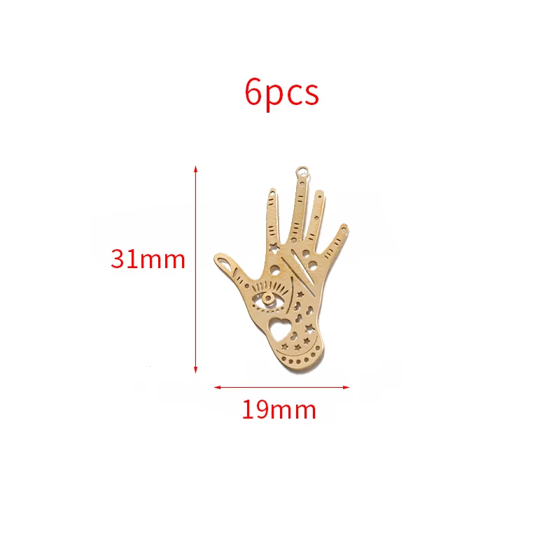 1 paquete de latón en bruto religioso Egipto Ojo del mal Celestial ojos que todos ven encanto colgante para joyería DIY haciendo Accesorios: Rojo