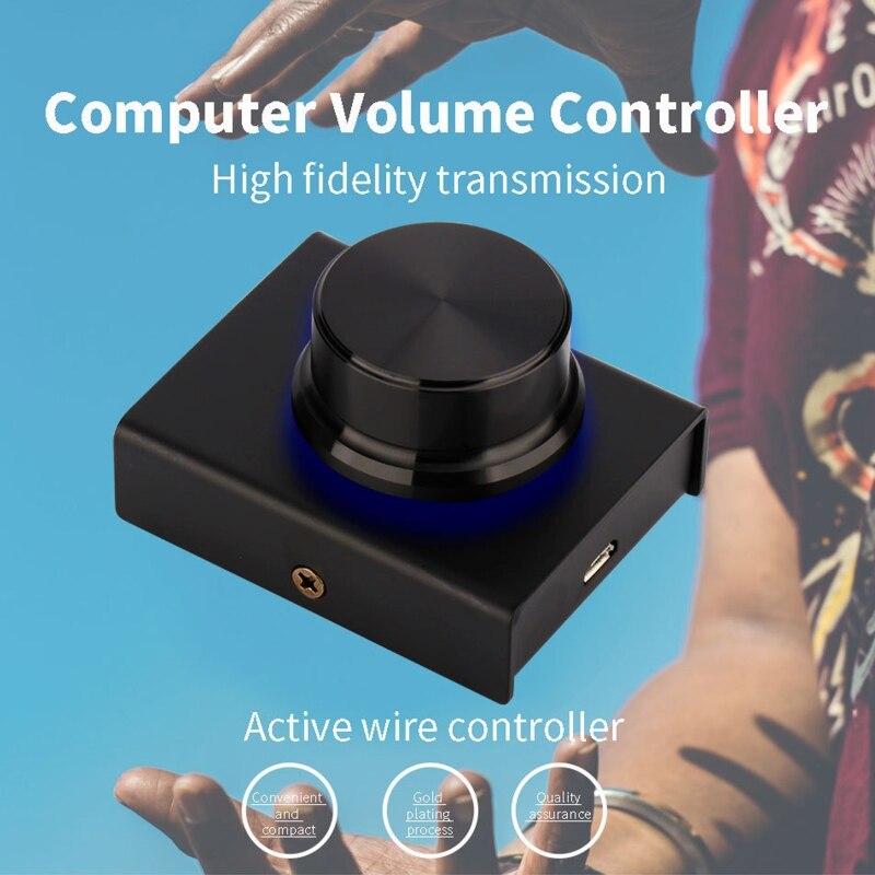 USB Volume Controller PC Computer Speaker Multimedia Volume Remote Control Adjuster Support for Win7/8/10/XP/Mac