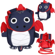 kleine Drachen Schule Taschen für Jungen Nette 3D Dinosaurier Rucksäcke freundlicher Schul Mädchen Art Mochila Escolar