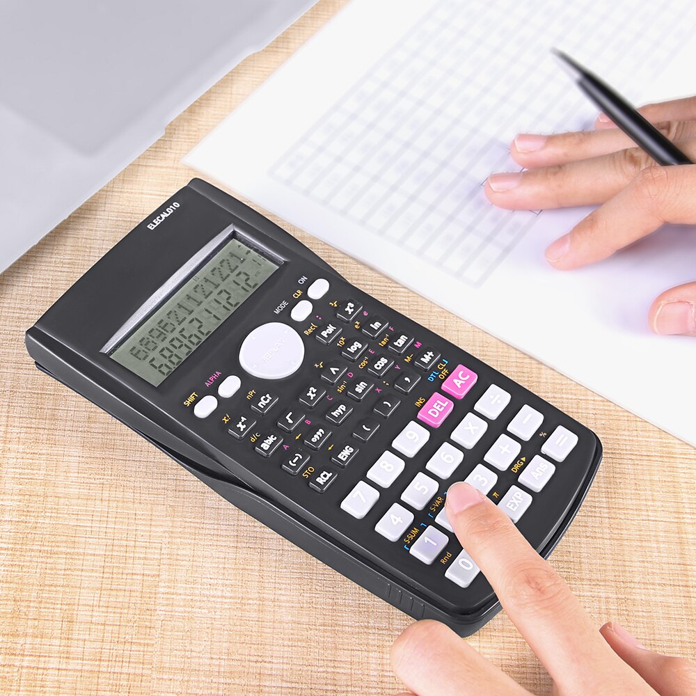 Cheap Scientific Calculator 12 Digits Student Calculadora 240 Multi-function Calculator Cientifica 2 Line LCD Display