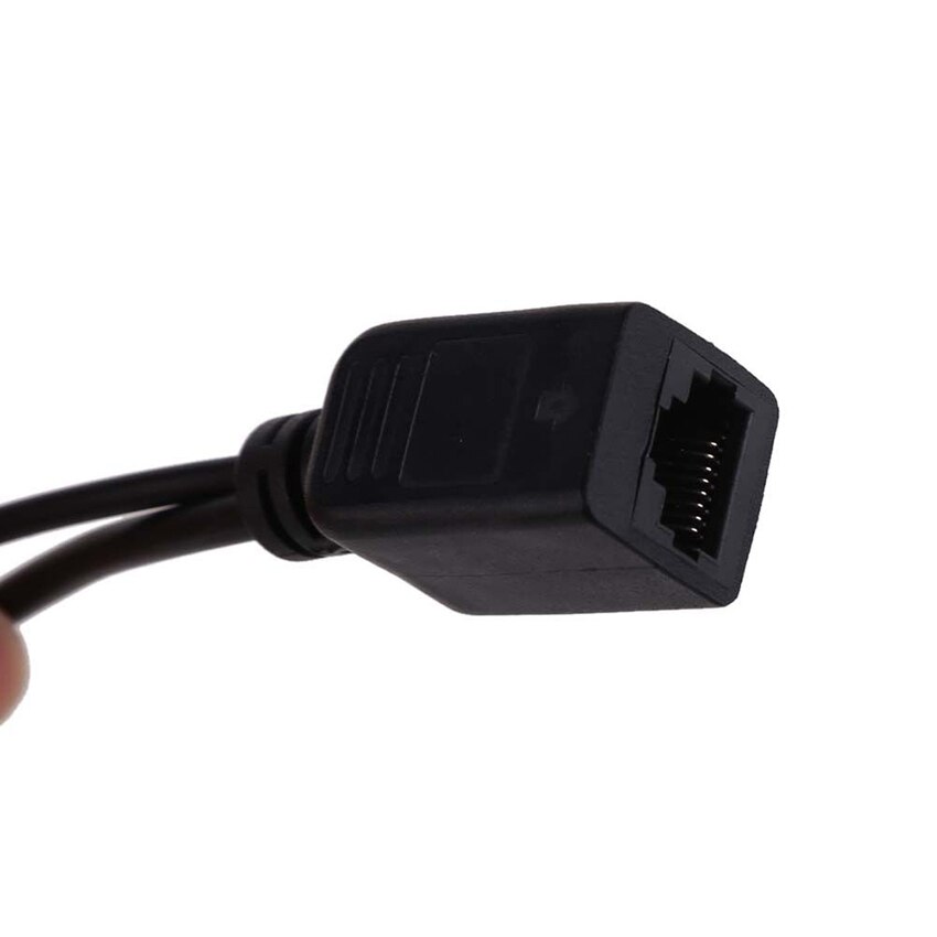 RJ45 Injector POE Splitter Adapter Cable Kit Passive Power Over Ethernet 12-48V For IP CCTV Camera