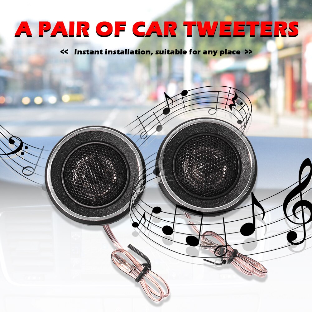1 Paar Auto Speaker Universele High Efficiency Mini Dome Auto Tweeter Speakers Voor Auto Audio Systeem Auto-onderdelen