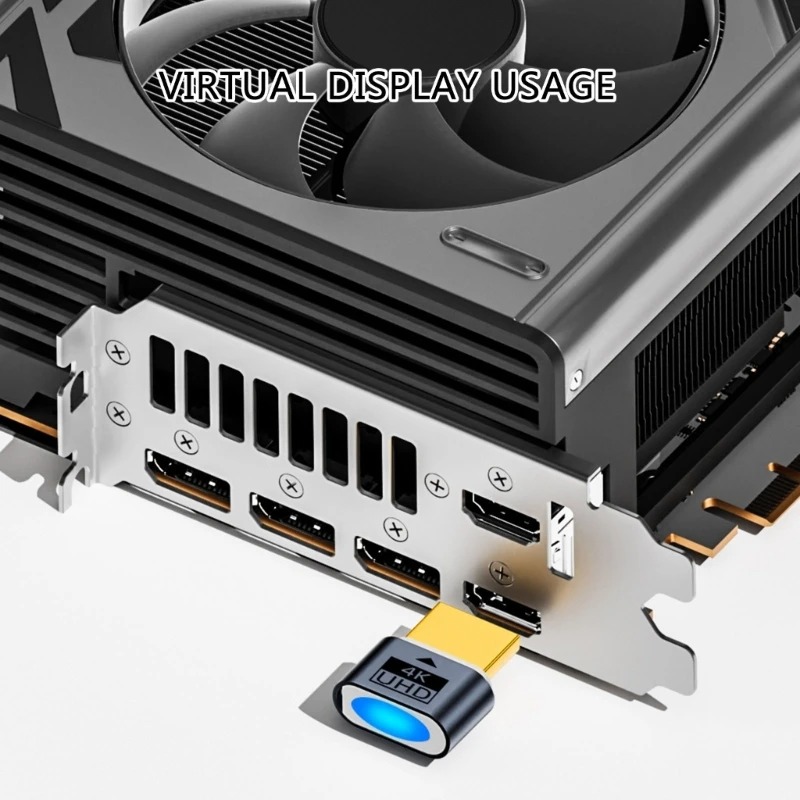 4k 60hz virtuaalinäyttösovitin hdmi dummy plug edid 60hz/120hz 1080p