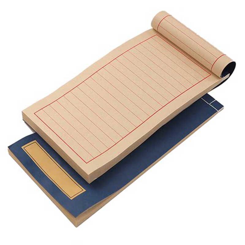 100 Sheets Rectangle Chinese Calligraphy Reusable Hard and Soft Pen Practice Erasable Learn Hanzi Copybook Raw Ripe Xuan Paper