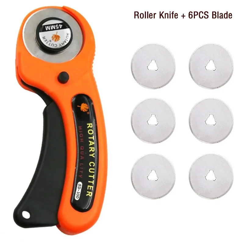 45mm Leather craft Rotary Cutter Leather Cutting Tool Leather Craft Fabric Circular Blade Knife DIY Patchwork Sewing Quilting: DARK GRAY