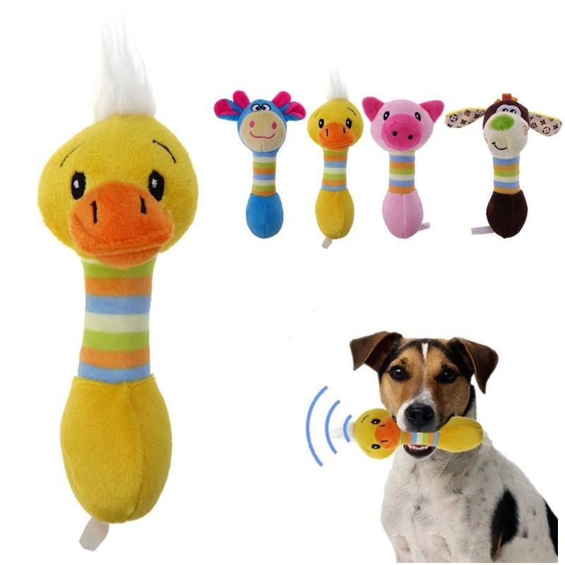 Grappige hond speelgoed gevulde hond duurzaamheid chew kat speelgoed squeak noise made Mooie Huisdier speelgoed Hond knuffel eend varken herten h333