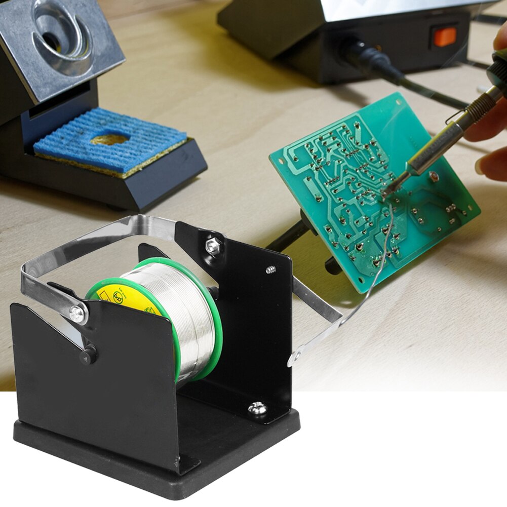 Soldering Wire Stand Holder Adjustable Metal Solder Reel Dispenser Tin Wire Frame BGA Soldering Station Rework Welding Tools