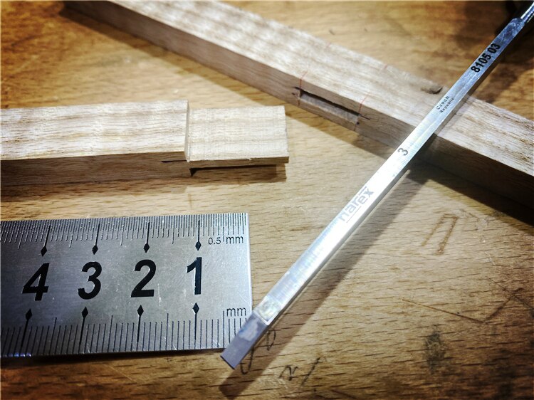 Narex Carpenter's Chisel 3mm Chrome Alloy Steel Imported from Czech Woodworking tool