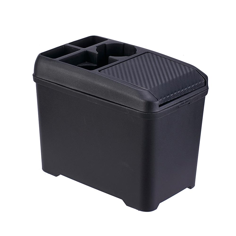 Car Trash Bin Multi-Function Auto Trash Can Interior Storage Box Cup Drink Holder