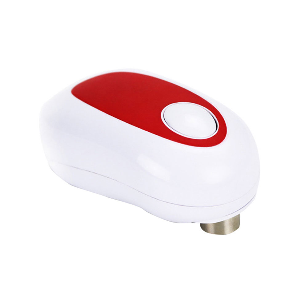 Ouvre-boîte électrique Portable, automatique, bord lisse, ergonomique, ouvre-bocal électrique de poche, outils de Bar de cuisine 2 pièces: 1pc red