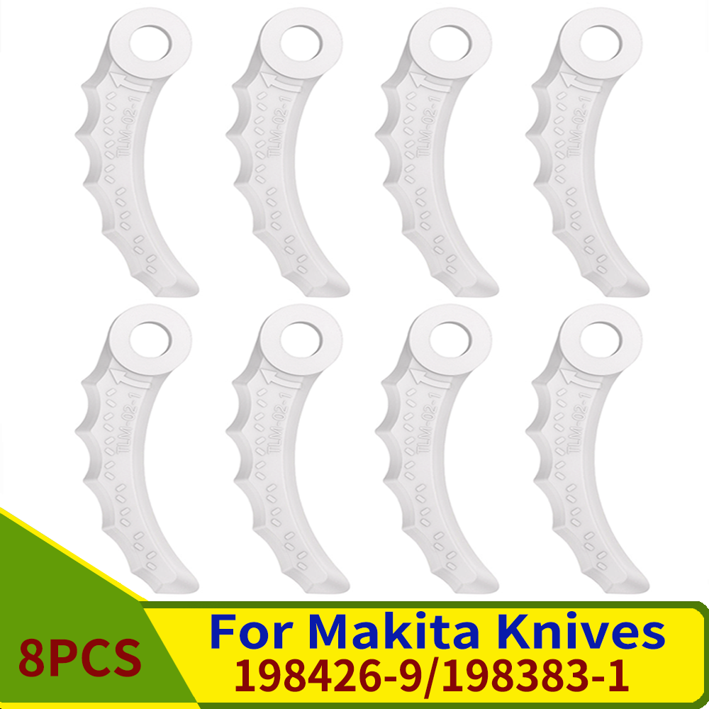 8PCS Trimmer Replacement Blades for Makita 198426-9 198383-1 DUR368AZ DUR369AZ DUR368LZ Replacement Blade for 255mm x 3.6mm Head