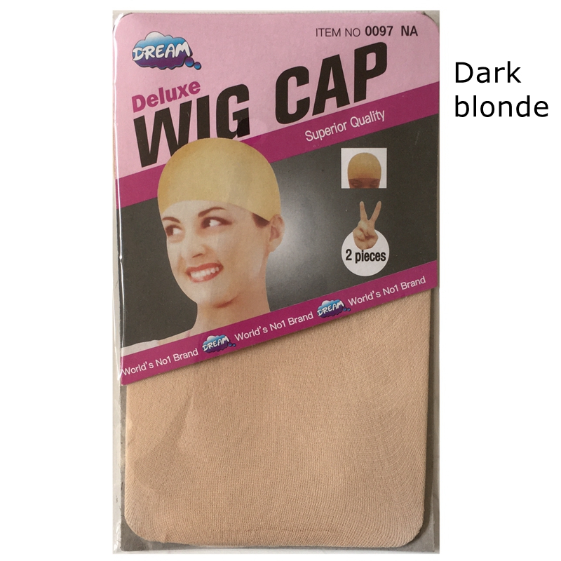10 Stuks Bruin Pruik Cap Haarnetje Haar Mesh Pruik Weven Cap Rekbare Elastische Haarnet 5 Kleur 2 Stuks/pak: Dark blonde