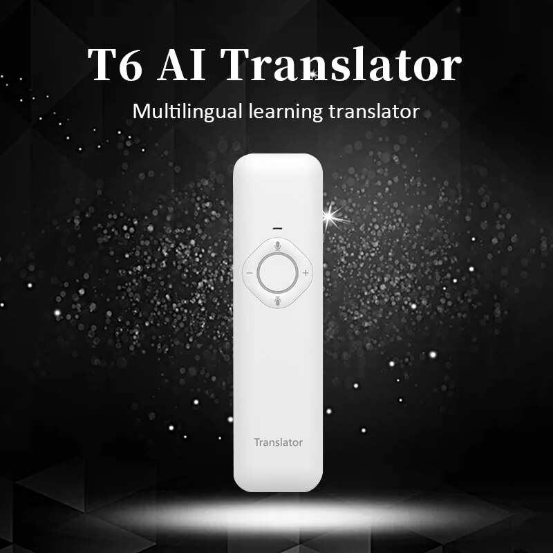 AI Assistant T6 Voice Instant Translator WiFi 40 languages Intelligent HD Switch Simultaneous Translator APP Translation Stick