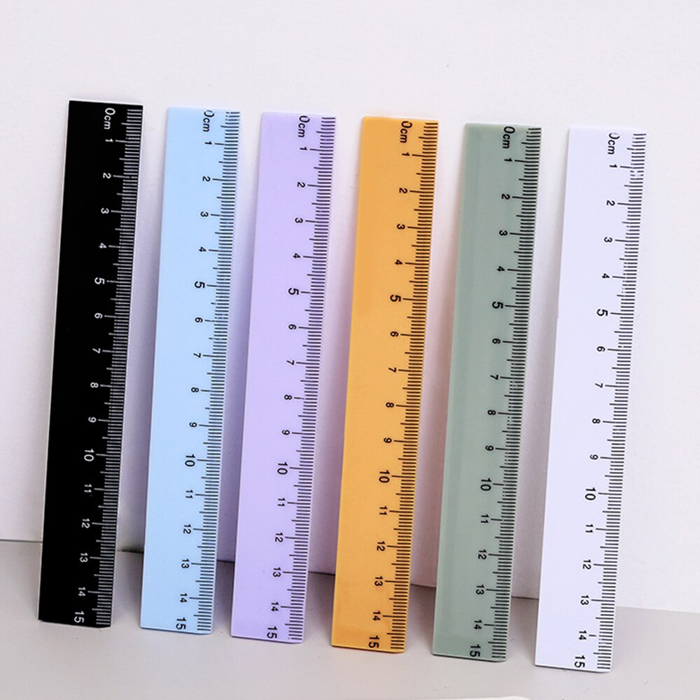 1pc Students Stationery draw lines office accessories measuring tool Drafting Supplies Ruler