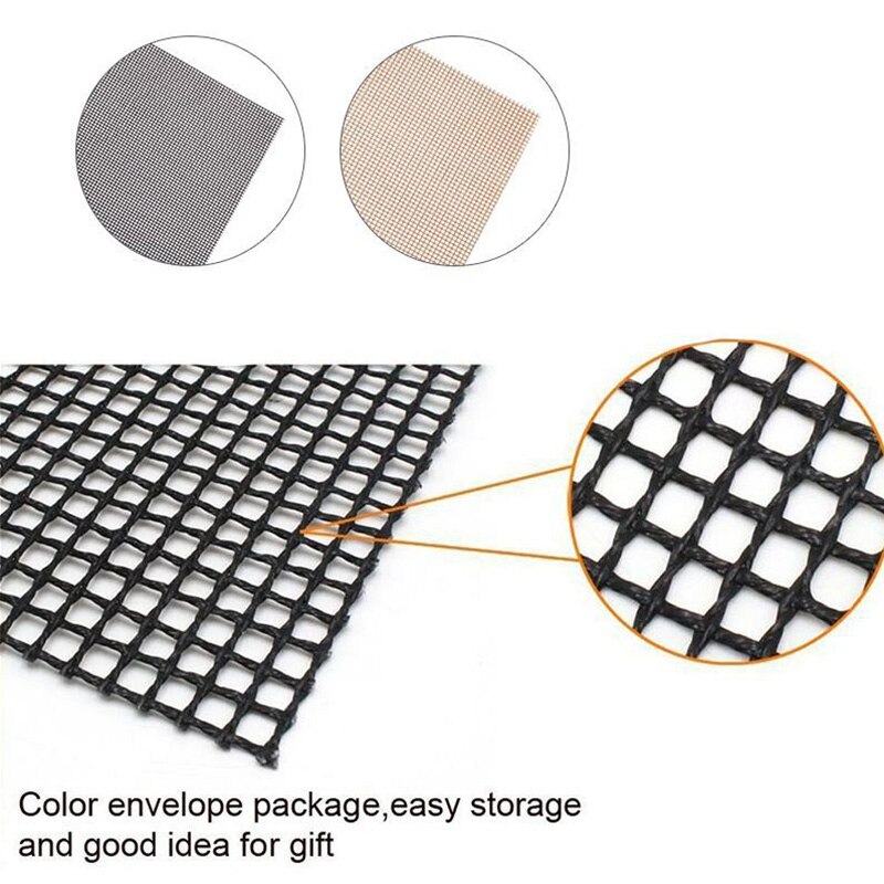 Uudelleenkäytettävät tarttumattomat grillausalustat verkkogrillimatto lämmönkestävällä 33 x 40 x 0.2cm ulkoiluun keittoverkkomatto