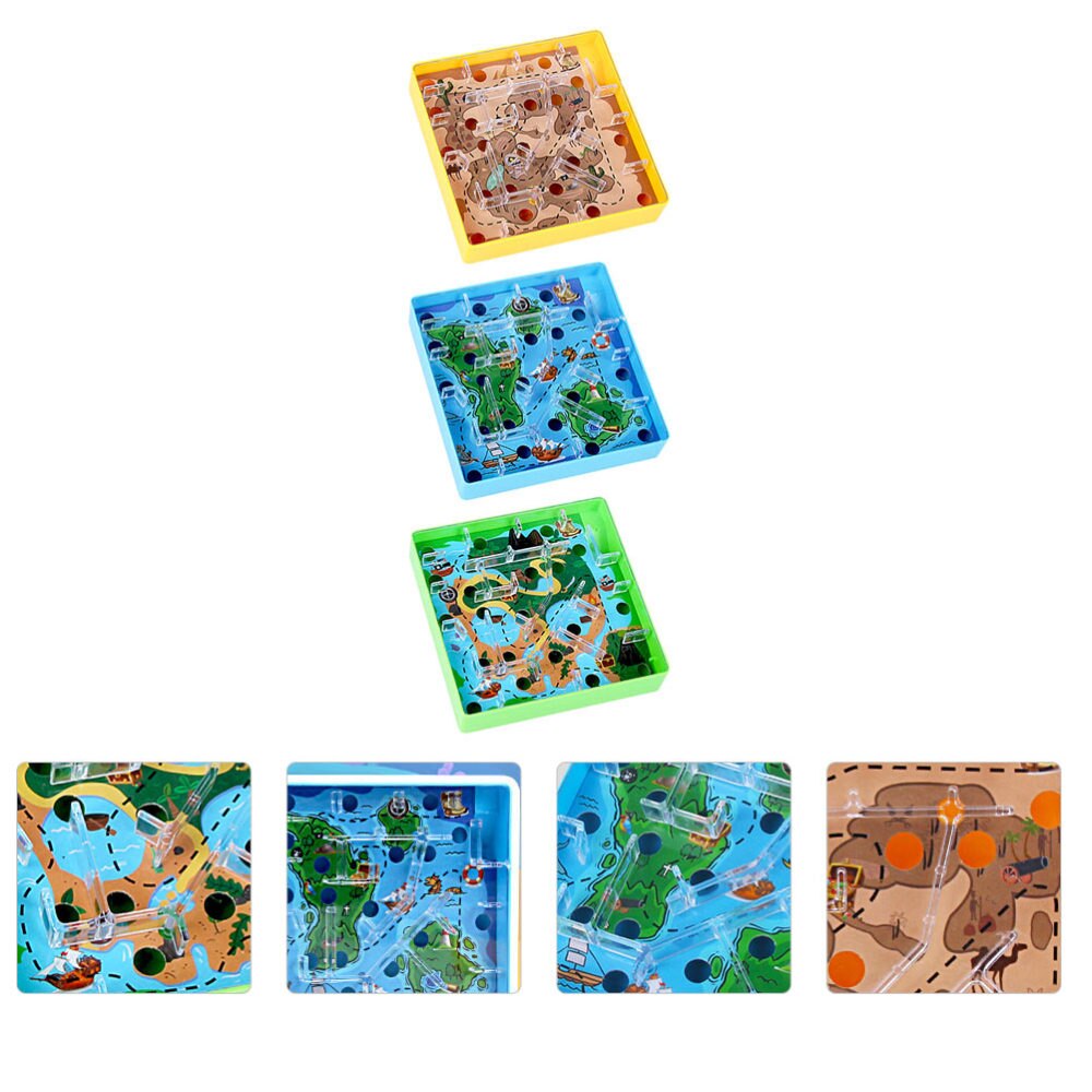 3PCS Kids Educational Looking Treasure Maze Exploration (Random Color): Default Title