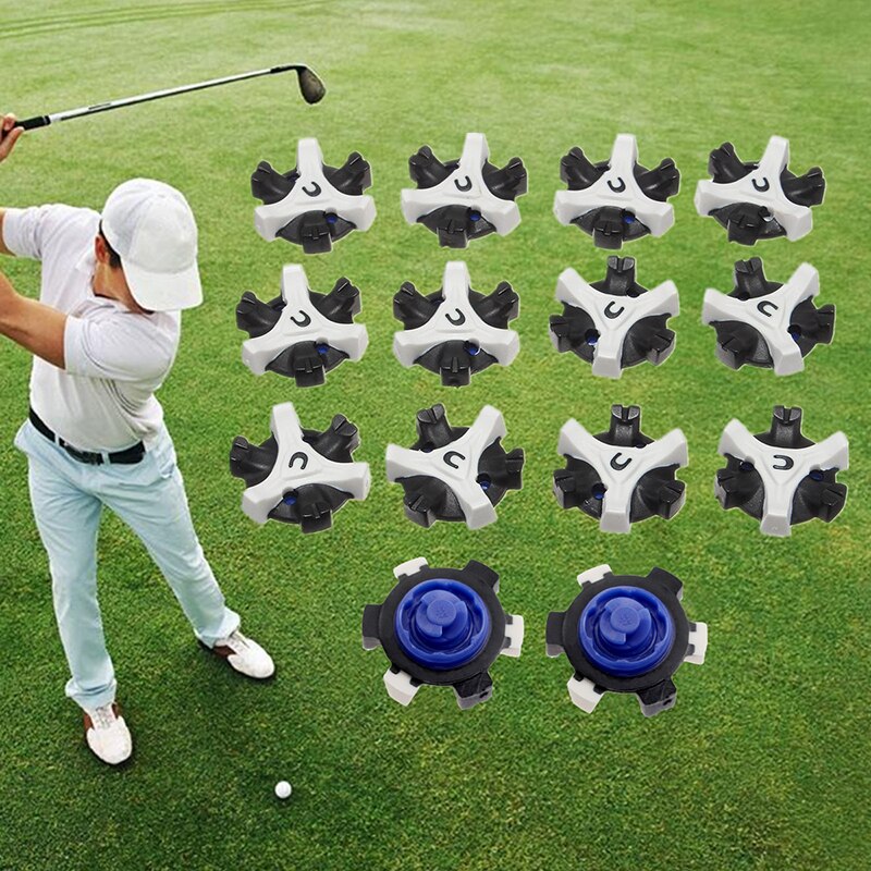 One By One Black And White Dark Blue Golf Spikes Golf Black Blue Fast White Spikes And Dark Nails Head Rotating V5Q8