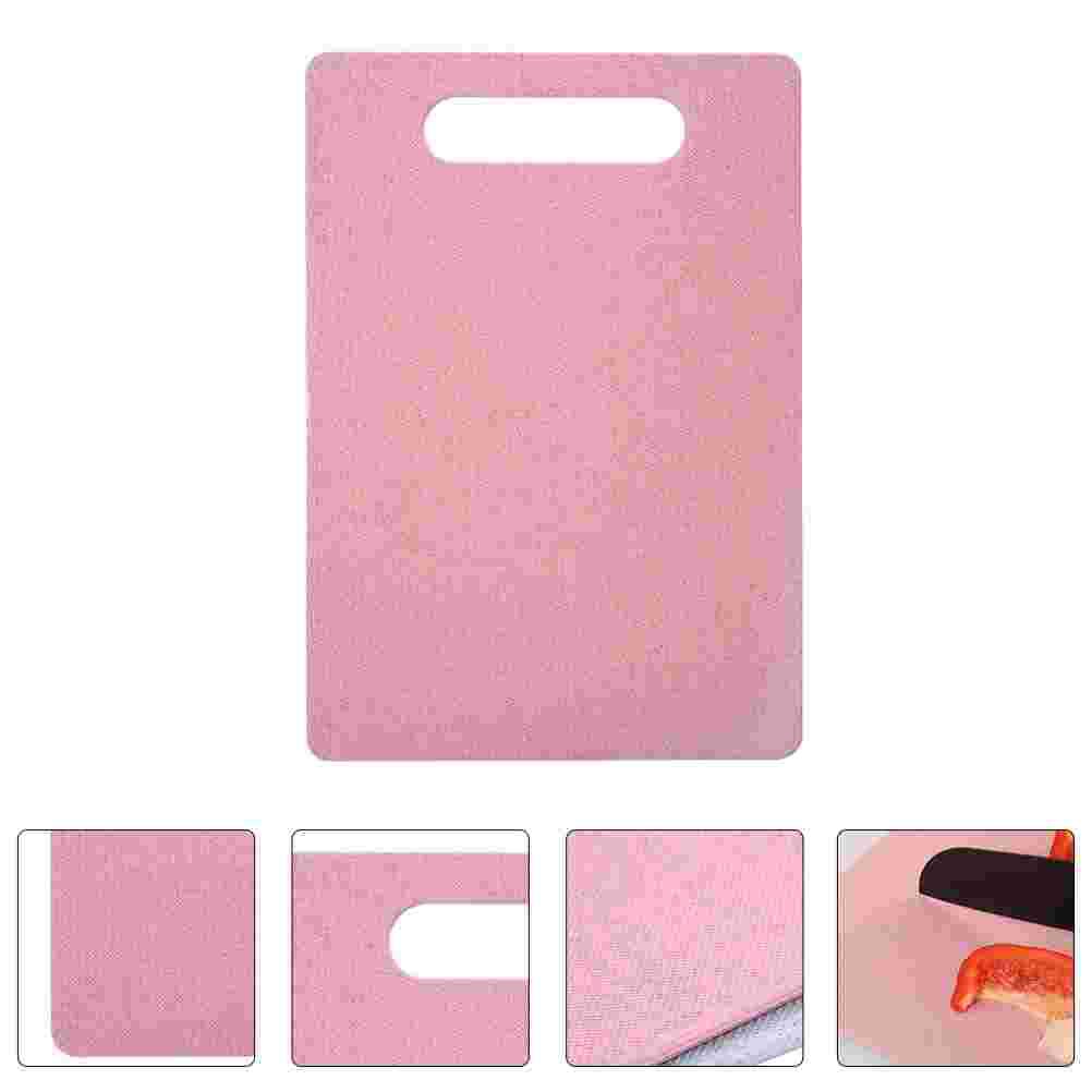 Wheat Straw Cutting Board Practical Mincing Board Home Vegetable Chopping Board: Pink