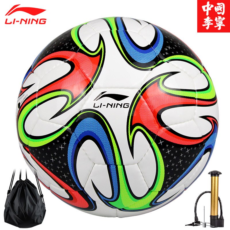 LI NING Football Official Size 4 Size 5 Soccer Ball Goal League Match Outdoor Sports Football Training Balls futebol: AFQK058 SIZE 4