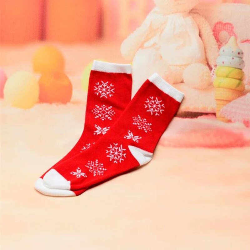 Chaussettes de noël père noël bonhomme de neige en coton, 1 paire, décorations pour la maison, de noël, nouvel an,: A5