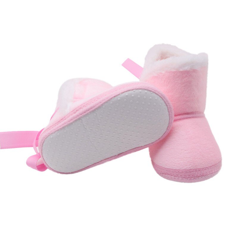 Inverno do bebê meninos meninas sapatos infantis calçados quentes da pele do falso da criança bota de couro macio sola antiderrapante calçados primeiro walker