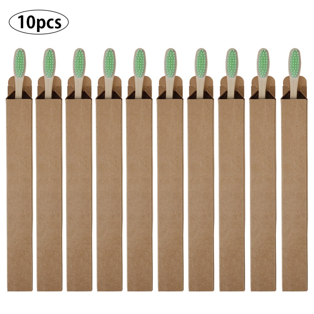 5 pack Adult Bamboo Toothbrushes Soft Bristles eco friendly cepillo dientes bambu Oral Care Toothbrush clareador de dente