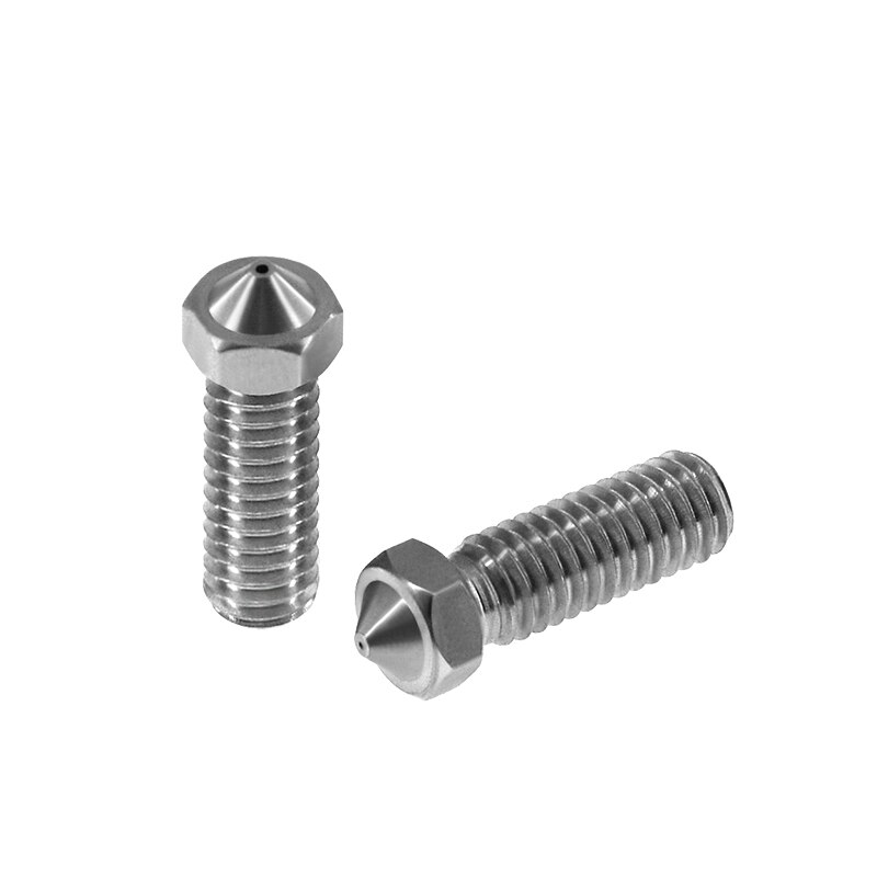 Alle metall edelstahl Vulkan Düse 0,4mm/0,6mm/0,8mm/1,0mm/1,75mm 3mm Verlängern Krater hotend Für 3D Drucker PLA/ABS