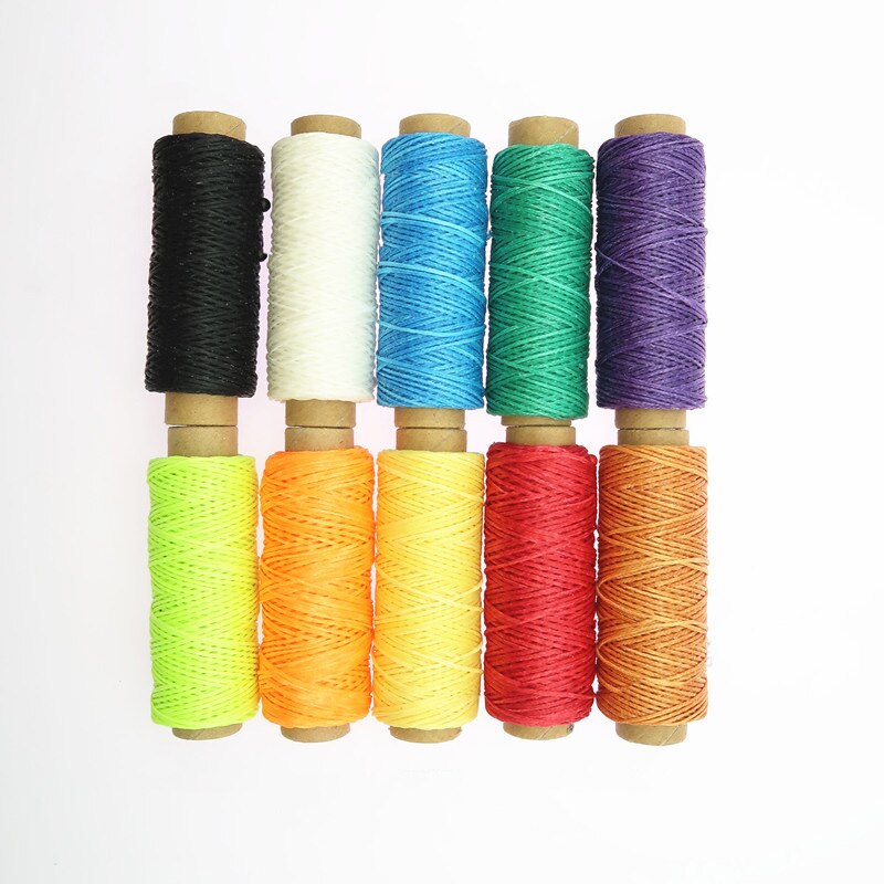 Hilo encerado 150d 50M para manualidades, 10 colores, hilo encerado