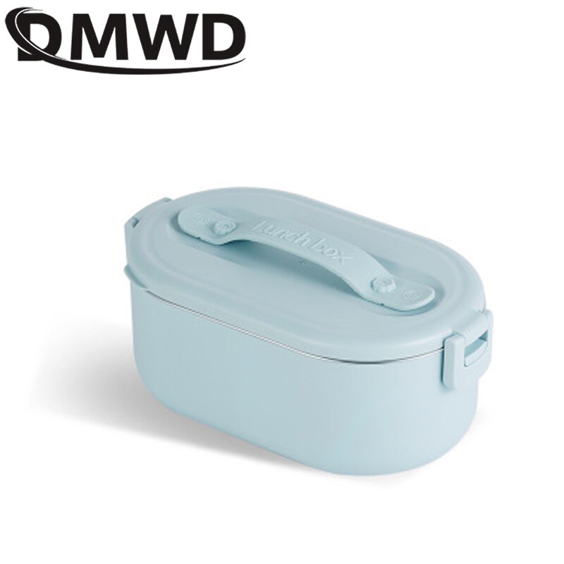 DMWD 220V Lunch Box Food Container Portable Electric Heating Food Warmer Heater Rice Container Dinnerware Sets For Home