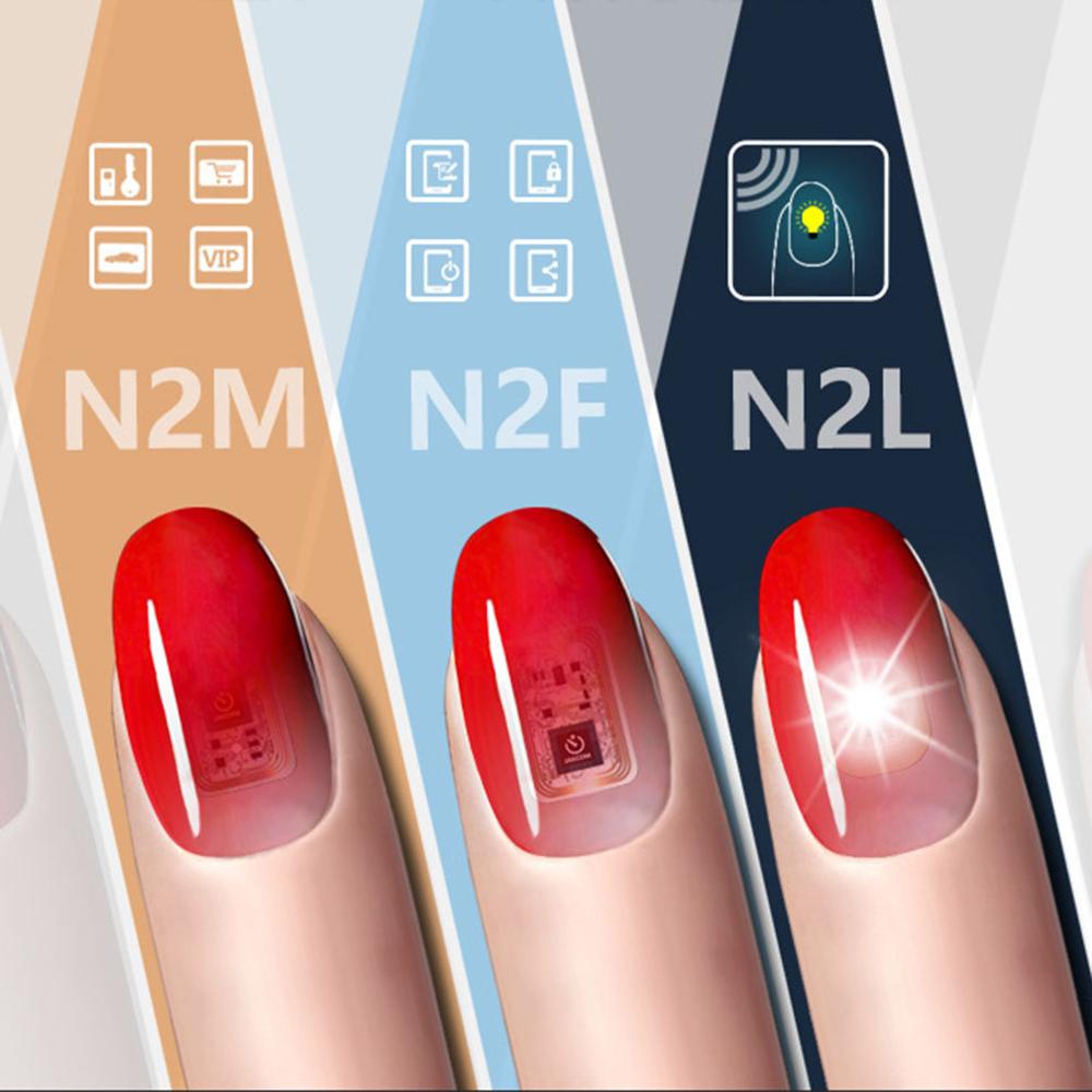 N2 Smart Nagel Aufkleber Aufkleber 3D für N2F/N2M/N2L Gebaut In Chip Unterstützung NFC Funktion Smart karte Intelligente Geräte