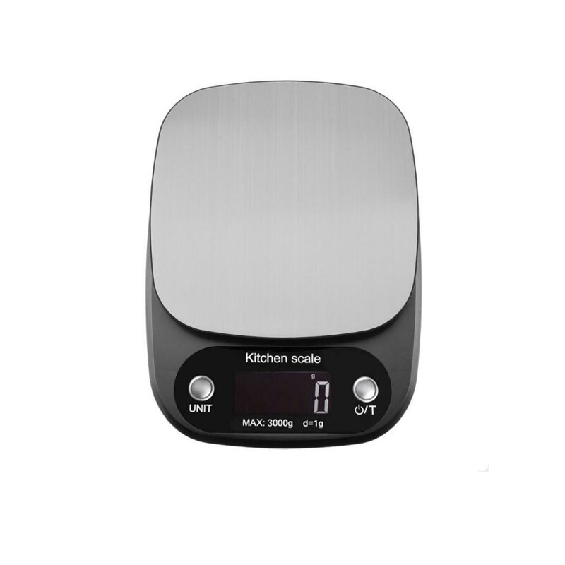 Báscula electrónica de cocina para el hogar, balanza de acero inoxidable para hornear alimentos, medición de peso con pantalla LCD, herramientas de precisión de equilibrio: Kitchen Scale / 10kg 1g