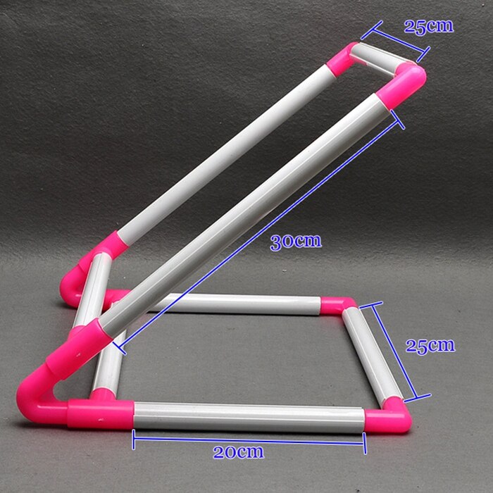Broderiramme praktisk universal klip plast korssting ramme stativ holder support rack diy håndværk håndholdt værktøj