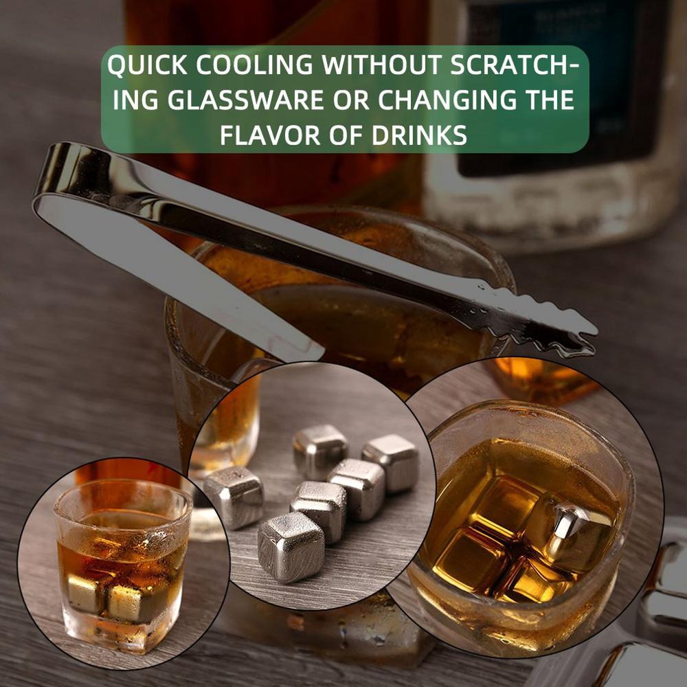 1pcs Cube Whiskey Stones 27mm 304 Stainless Steel Rock Wine Taste Beer Ice Stone Bar