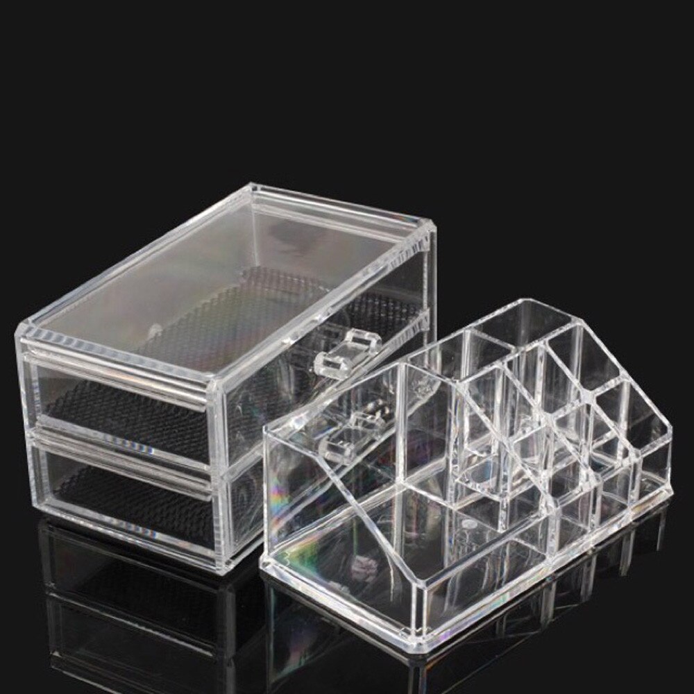 Clear Acryl Cosmetische Make-Up Organizer 2 Layer Organizer Make Organizer Woonaccessoires