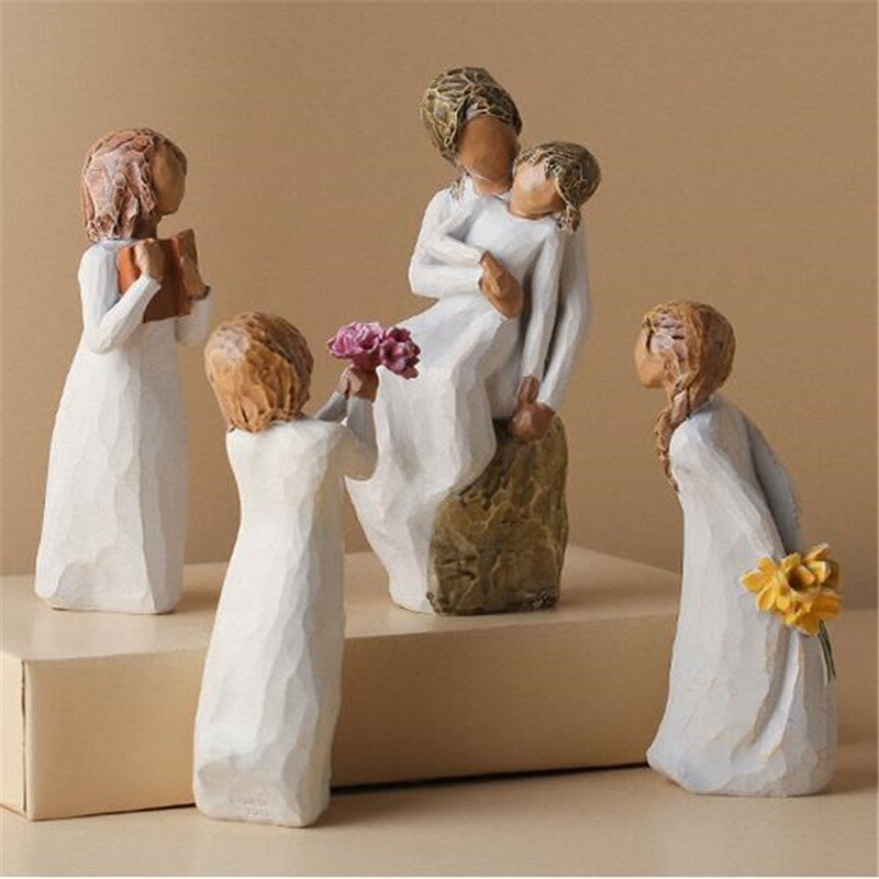 [HHT]Nordic Resin Craft Family Characters Sculptur... – Grandado