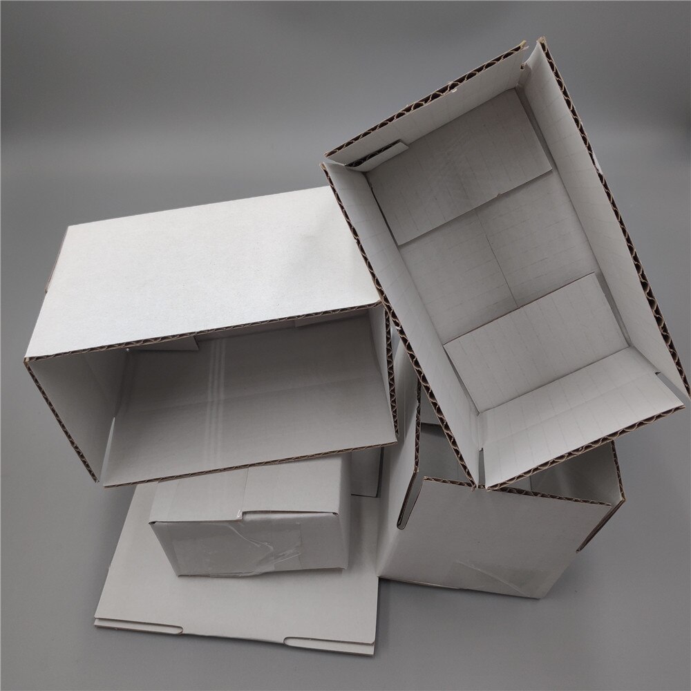 17.5*9.5*11.5cm 10pcs white E-Flute express Packaging Box Corrugated Cardboard Mailer White Mail box